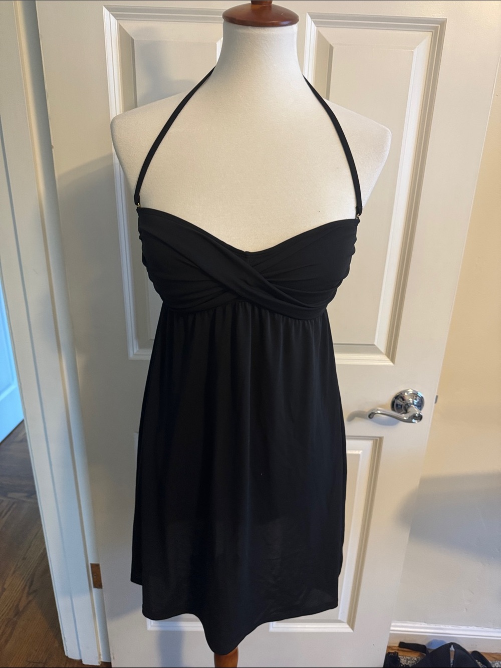 La Blanca Black Halter Empire-Waist cover up